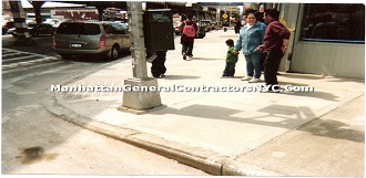 Concrete and side walk